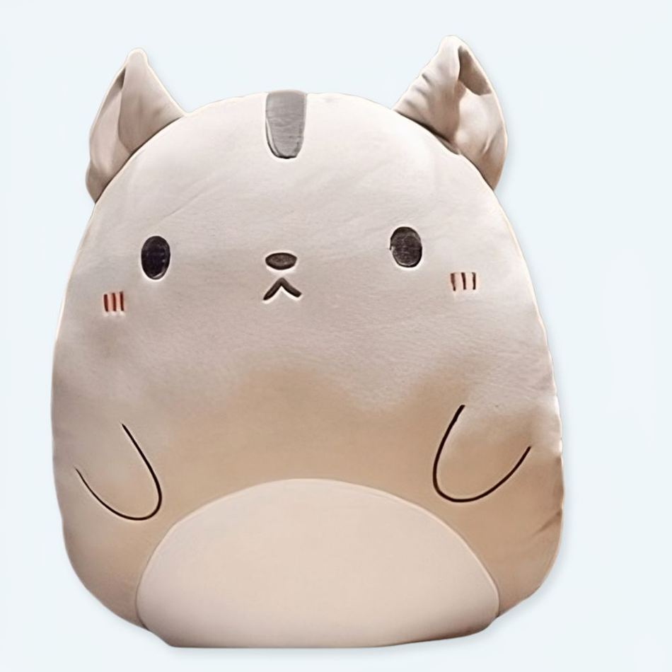 ご自宅でリラックスできる、キュートで柔らかな猫のぬいぐるみ枕 - The Plush Company