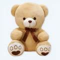 暖かく抱きしめられる、柔らかくて抱きしめやすいベージュのテディベア、35cm、The Plush Company