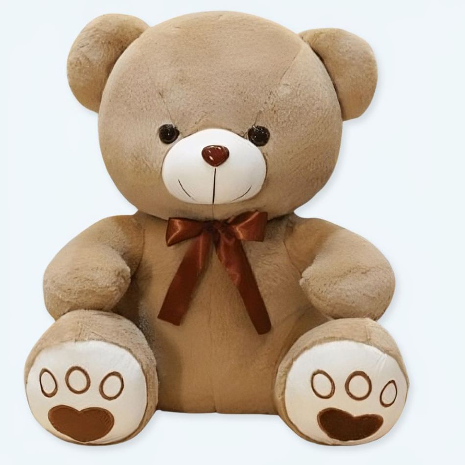 柔らかくて抱き心地の良い、子供部屋用の茶色のテディベア、35cm、The Plush Company