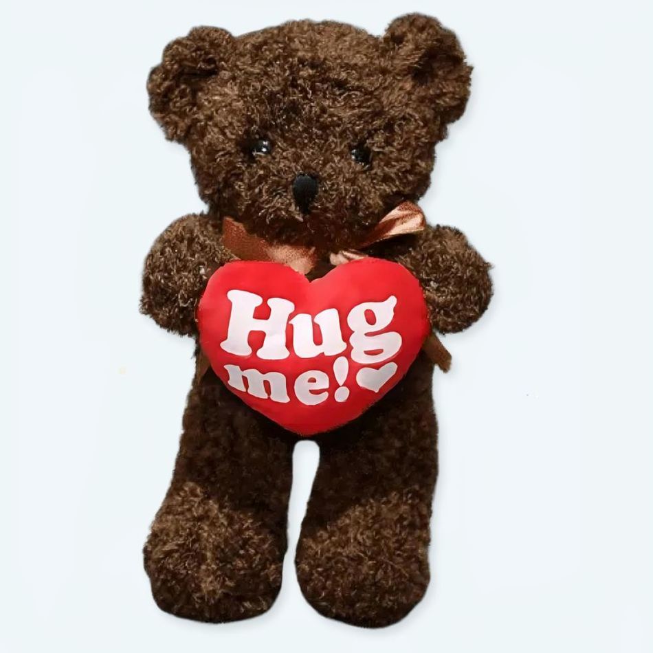 柔らかい茶色のテディベア、お子様が抱きしめて安心、30cm、The Plush Company