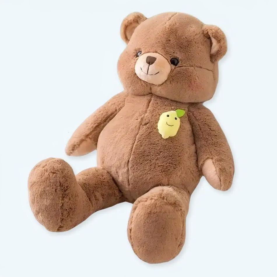 巨大な茶色のぬいぐるみテディベア、柔らかくて抱きしめたくなる、暖かい、冬用、100cm、The Plush Company
