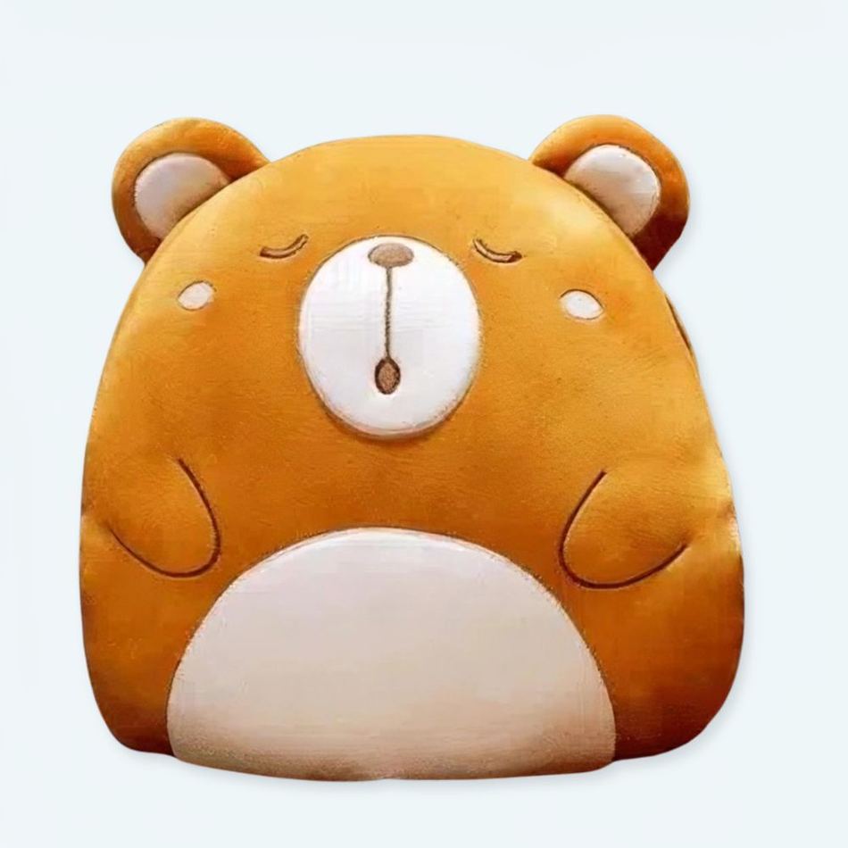 ぬいぐるみのテディベアの枕、柔らかくて抱き心地がよく、お子様に快適、The Plush Company