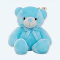 柔らかな青色LEDのテディベア枕は、夜に光ります。The Plush Company