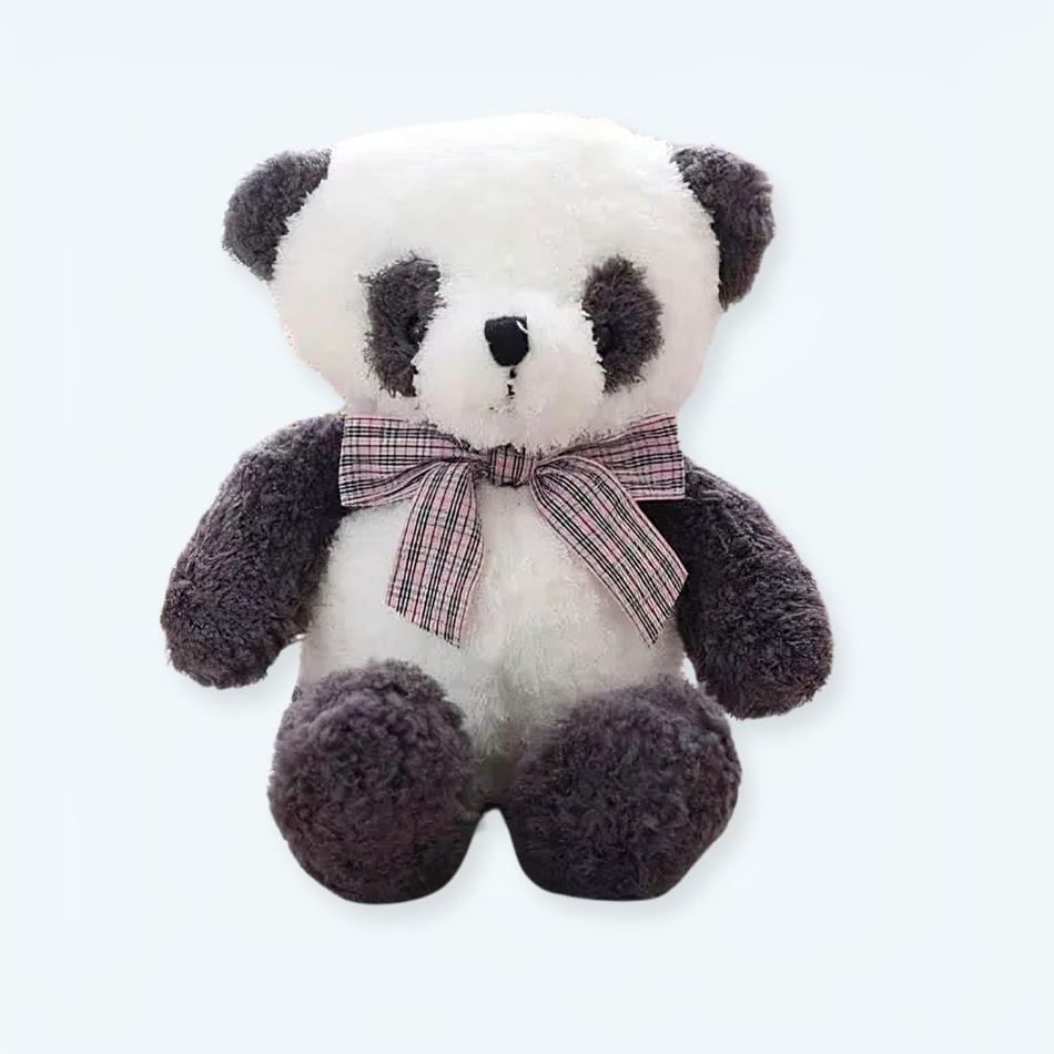 柔らかくて抱きしめたくなる白黒パンダのぬいぐるみ、子供用宇宙、35cm、The Plush Company