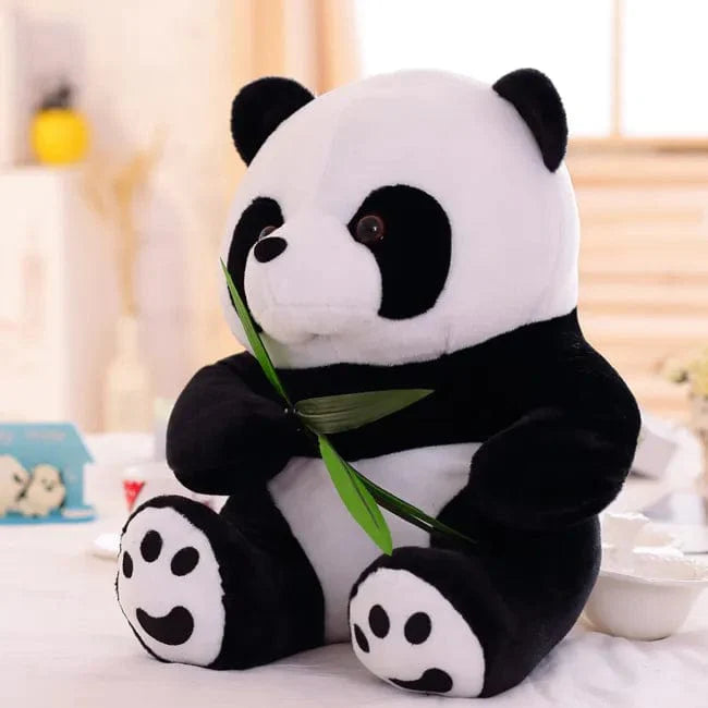 竹を食べるパンダのぬいぐるみ、9cm