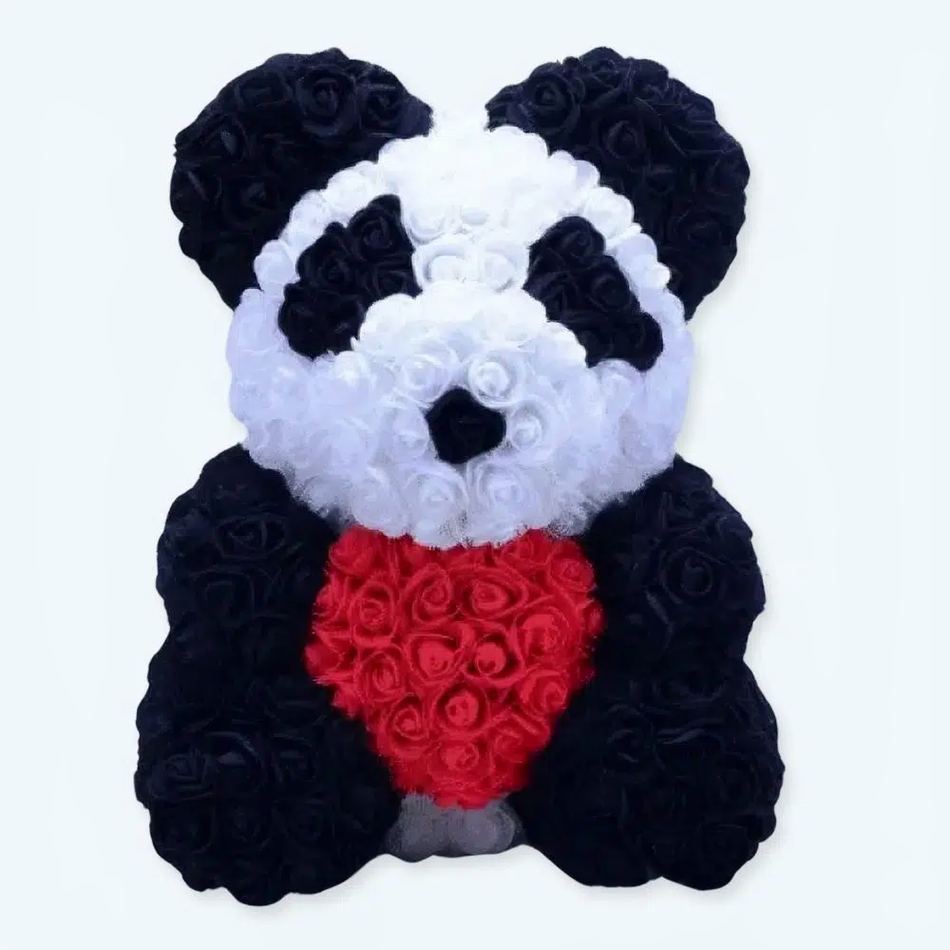 柔らかくて抱きしめたくなるピンクと赤のパンダのぬいぐるみ、子供用装飾品、The Plush Company