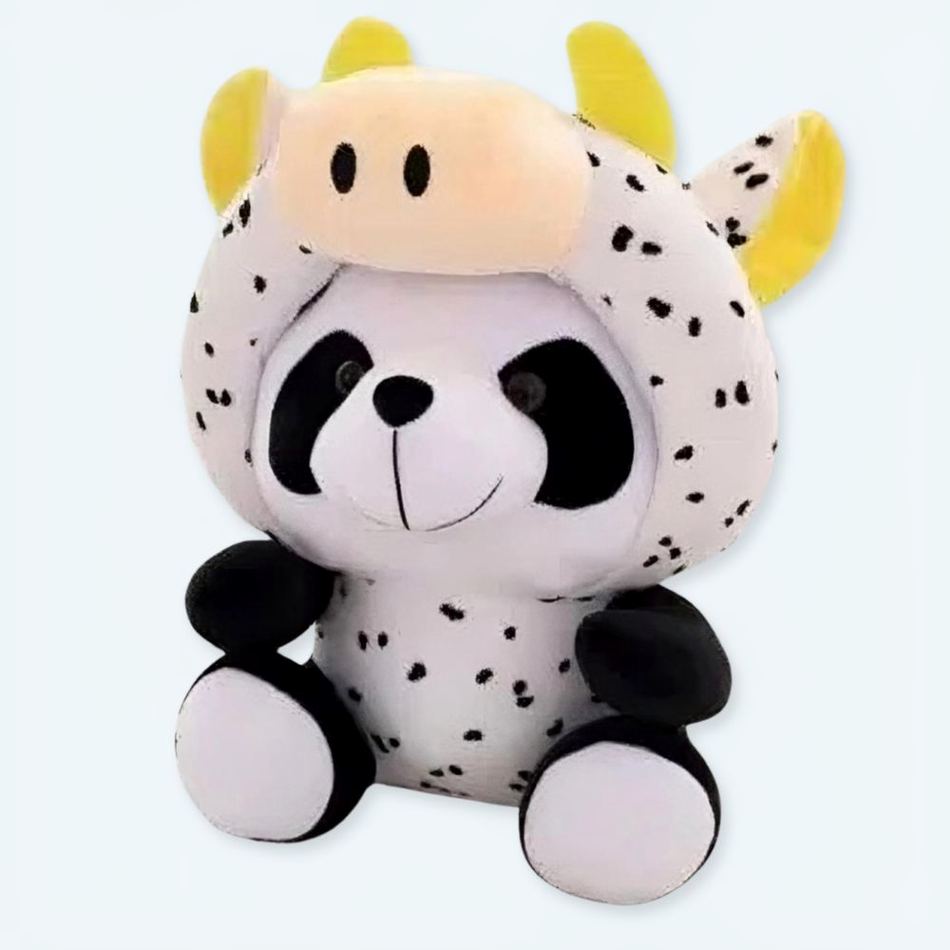 柔らかいパンダのぬいぐるみ牛、子供のための楽しいコスチューム、20cm、The Plush Company