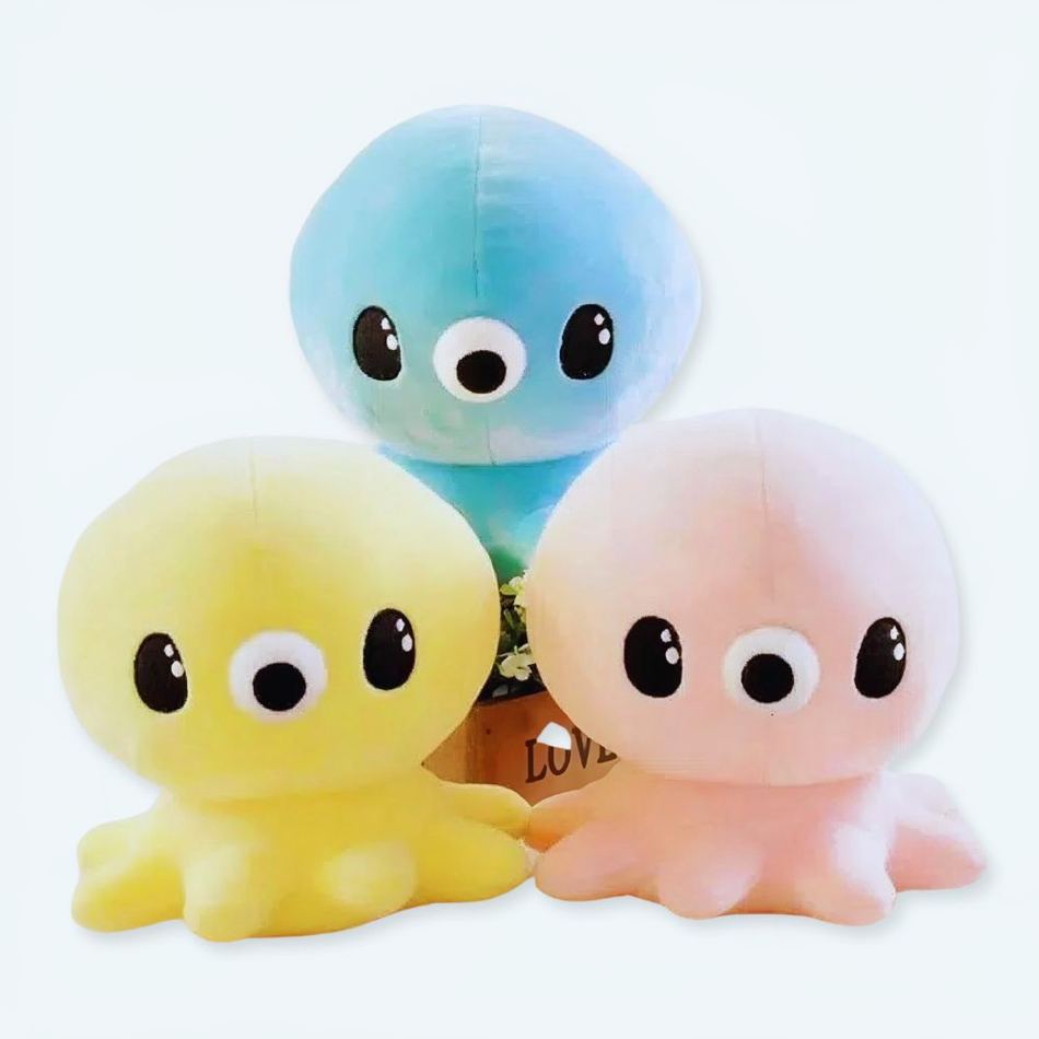 柔らかくてかわいい、子供用ブルータコのぬいぐるみ - Cuddles - The Plush Company
