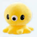 子供部屋にぴったりの、柔らかくて可愛い黄色のタコのぬいぐるみ。The Plush Company