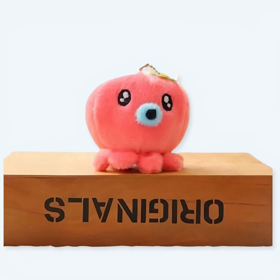 赤いタコのぬいぐるみキーホルダー、かわいい船員の装飾、The Plush Company