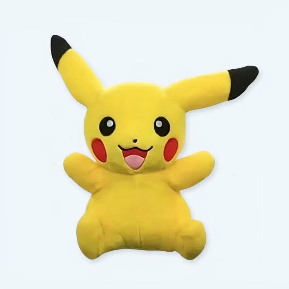 ピカチュウのぬいぐるみ、抱きしめたくなるような柔らかな黄色、子供サイズ、The Plush Company