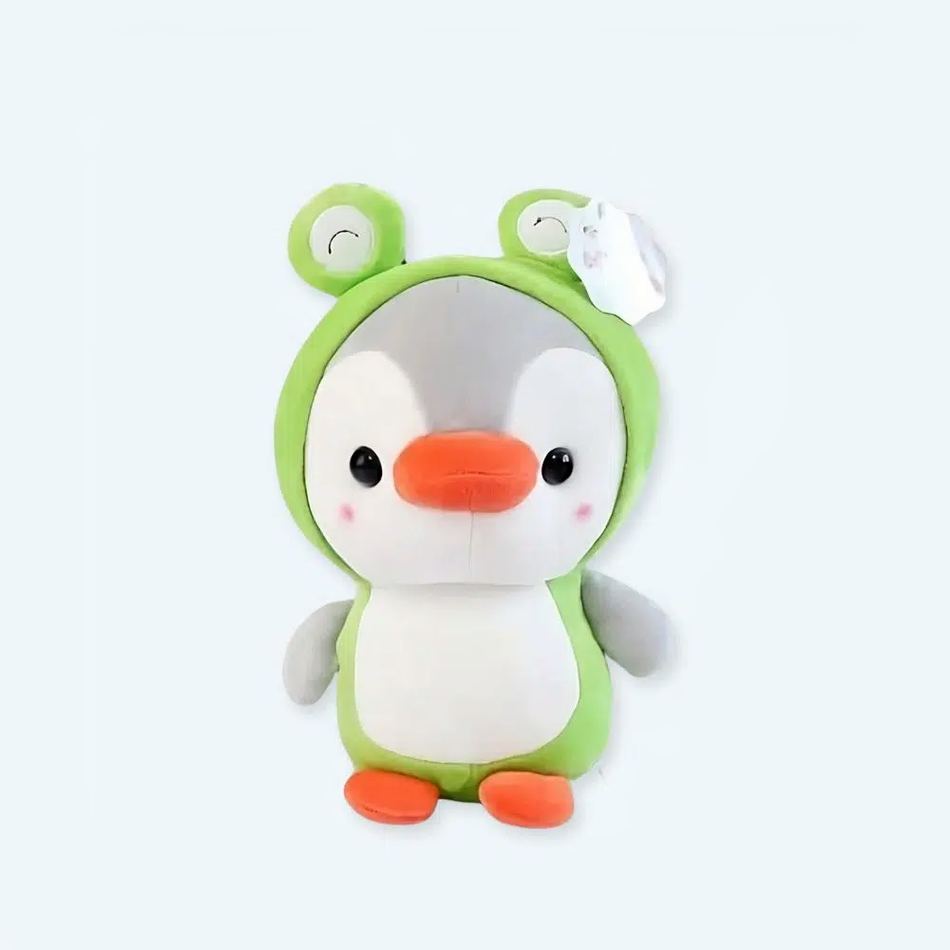 柔らかくて楽しいペンギンとカエルのぬいぐるみ。お子様へのプレゼントに最適です。The Plush Company