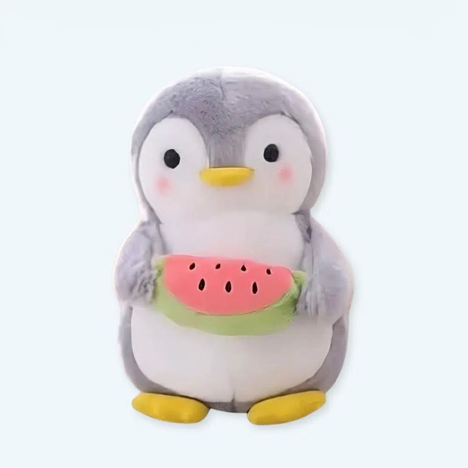 柔らかいスイカペンギンのぬいぐるみ、子供のためのかわいい冬のおもちゃ、25cm、The Plush Company
