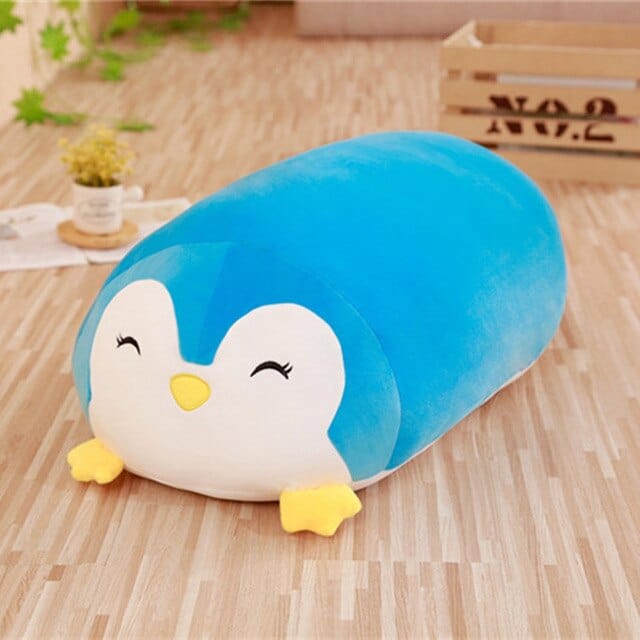 ハッピーブルースクイッシュマロペンギンぬいぐるみ、20cm