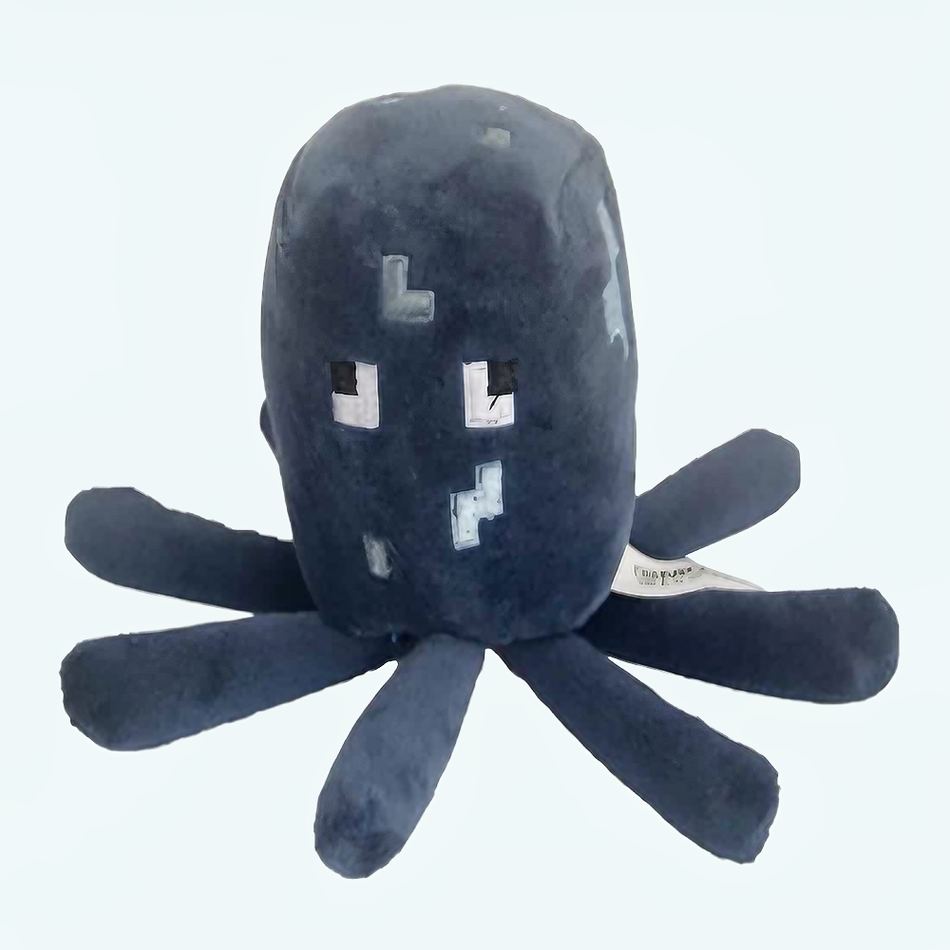 お子様やゲーマー向けの、柔らかくて抱き心地の良いMinecraftタコのぬいぐるみ - The Plush Company