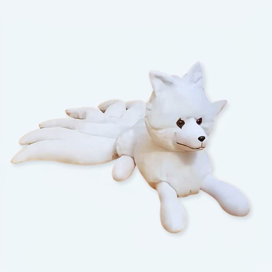 冬にぴったりの、柔らかくて抱きしめやすい白いキツネのぬいぐるみ、北欧風、63cm、The Plush Company