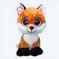 森からやってきた、愛らしい黒い目をした柔らかいキツネのぬいぐるみ。The Plush Company