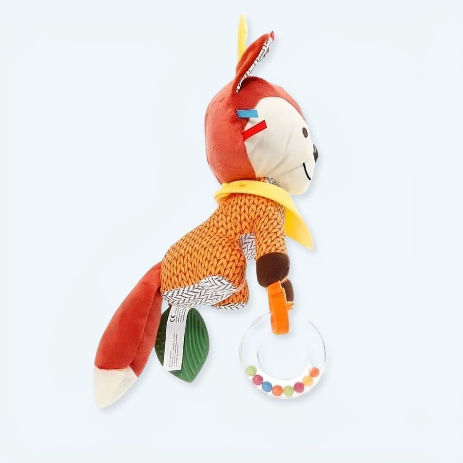 柔らかくてカラフルな吊り下げ式キツネのぬいぐるみ、子供部屋の装飾、The Plush Company