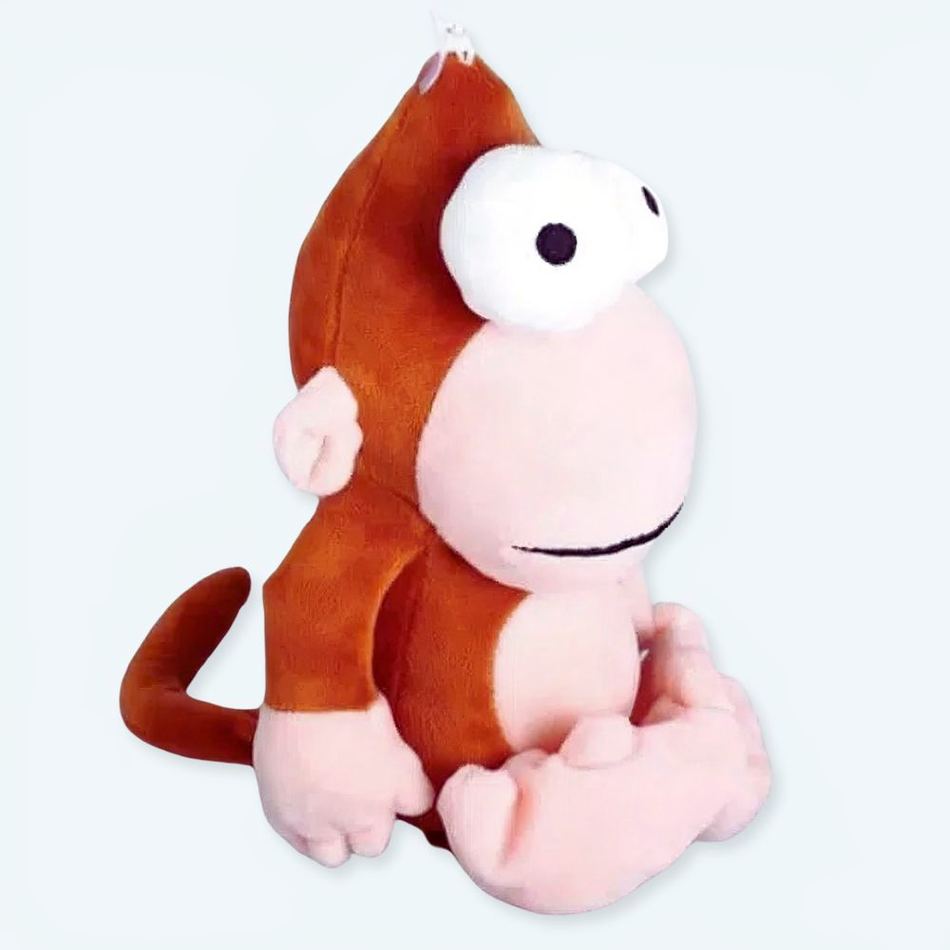 おもしろジャングルモンキーぬいぐるみ、柔らかい抱き心地、子供向けアドベンチャー、The Plush Company
