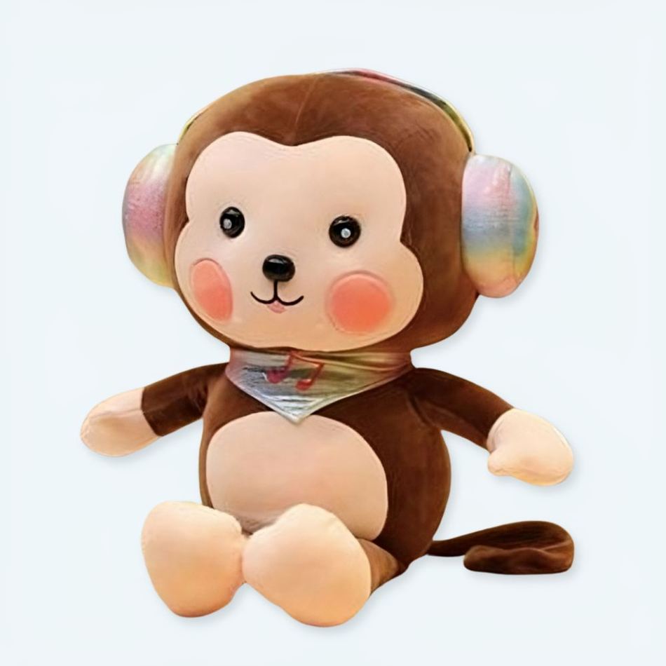 かわいい柔らかい茶色の猿のぬいぐるみ、30cm、子供部屋にぴったり、The Plush Company