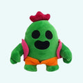 ブロウルスターズのヒーロー、スパイクのぬいぐるみ。柔らかくてカラフル。The Plush Companyより。