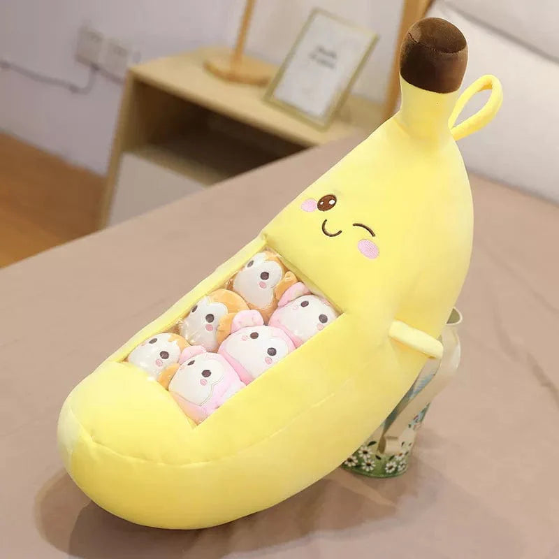 巨大バナナスクイシュマロぬいぐるみ