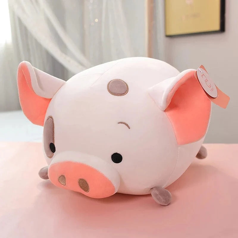 かわいい白いブタのスクイシュマロぬいぐるみ、45cm