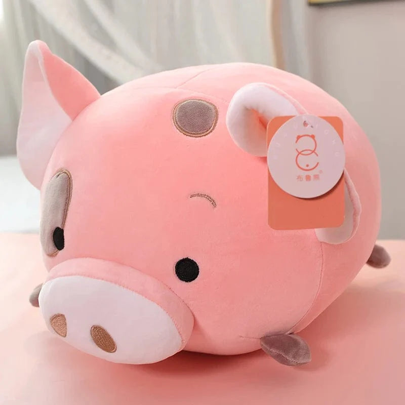 45cm ピンクの斑点のあるスクイッシュマロ豚のぬいぐるみ