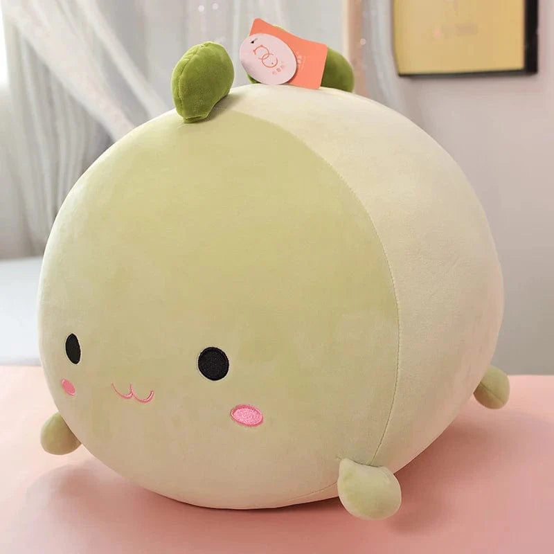 緑の恐竜スクイシュマロぬいぐるみ 35cm