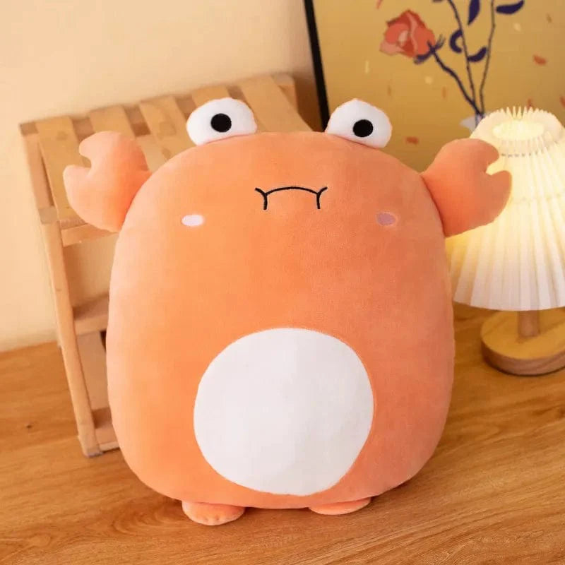 小さくてかわいいオレンジ色のザリガニのスクイシュマロぬいぐるみ