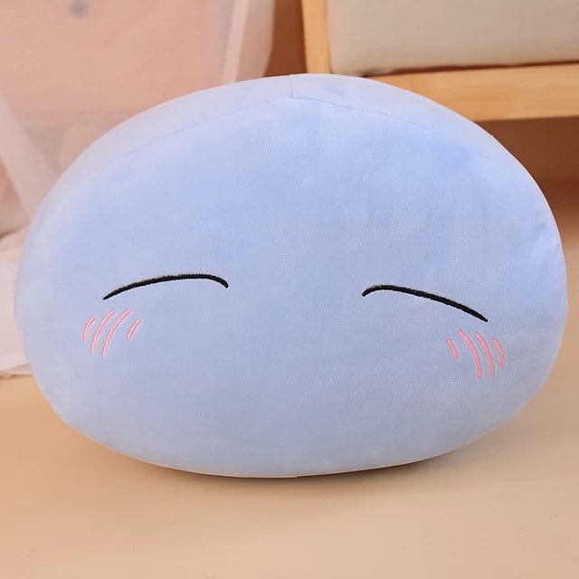 大きくて柔らかい、バラ色のほっぺたの青いスクイシュマロぬいぐるみ / 45cm
