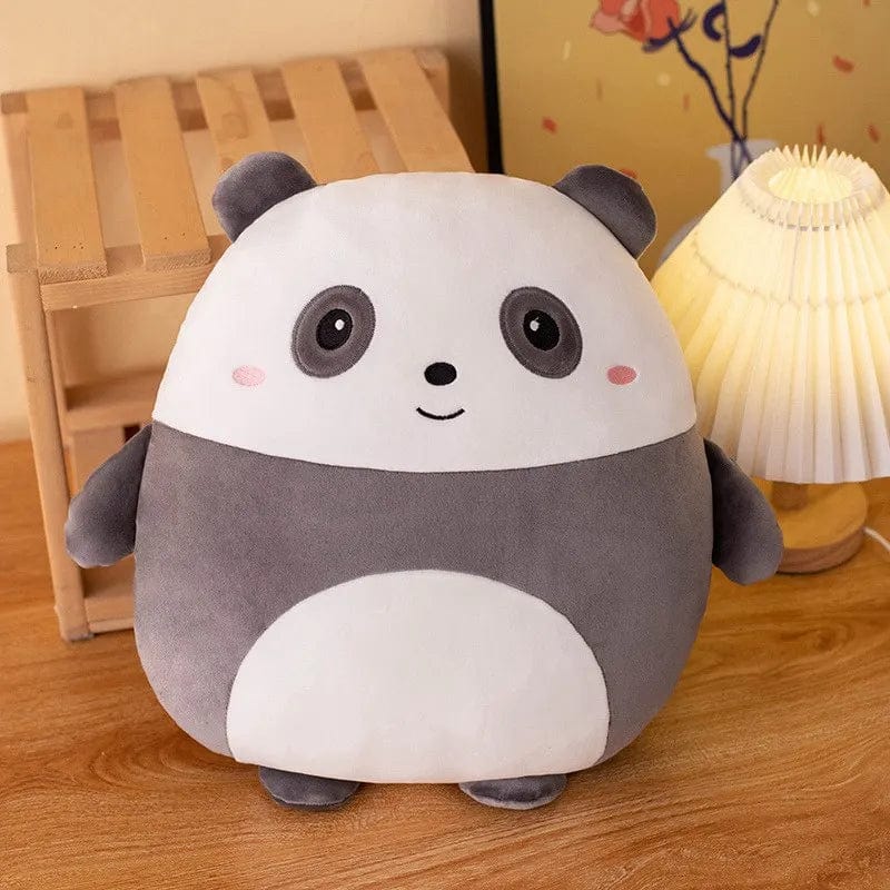 小さくてかわいい白いパンダのスクイシュマロぬいぐるみ