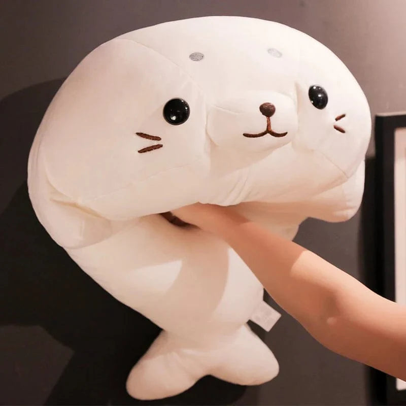 スクイシュマロ ハッピーホワイトアザラシ ぬいぐるみ 50cm
