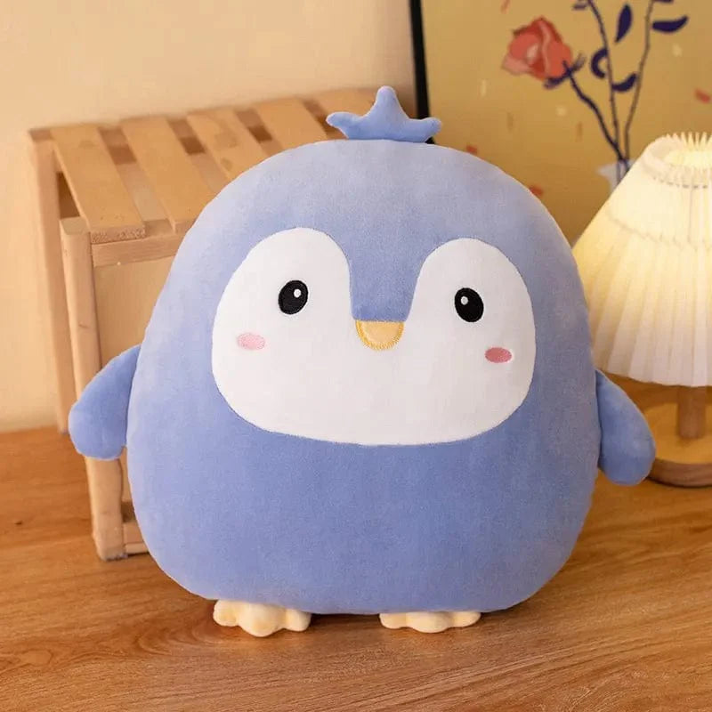 小さくてかわいい青いペンギンのスクイシュマロぬいぐるみ