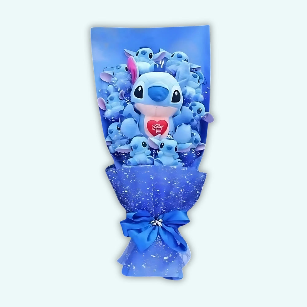 スティッチぬいぐるみ愛のメッセージ甘くロマンチックなギフトThe Plush Company