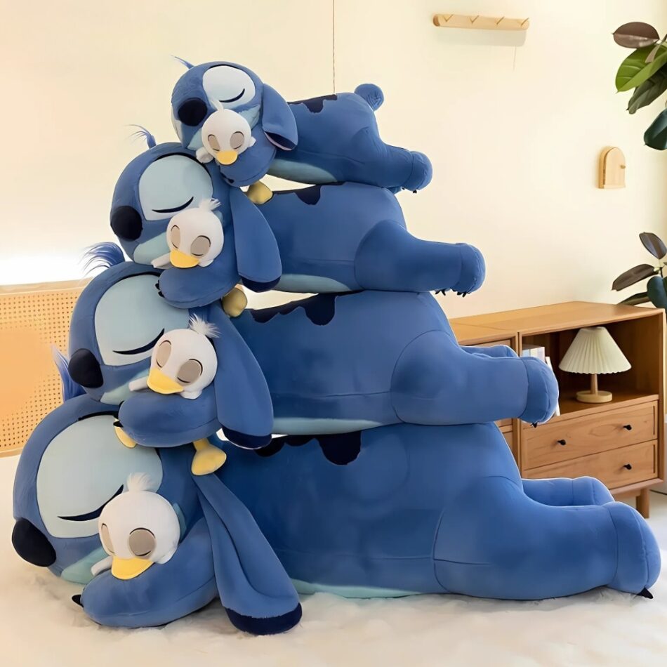 スティッチのぬいぐるみ（抱きしめたくなるアヒル付き）、50cm、2インチ、The Plush Company