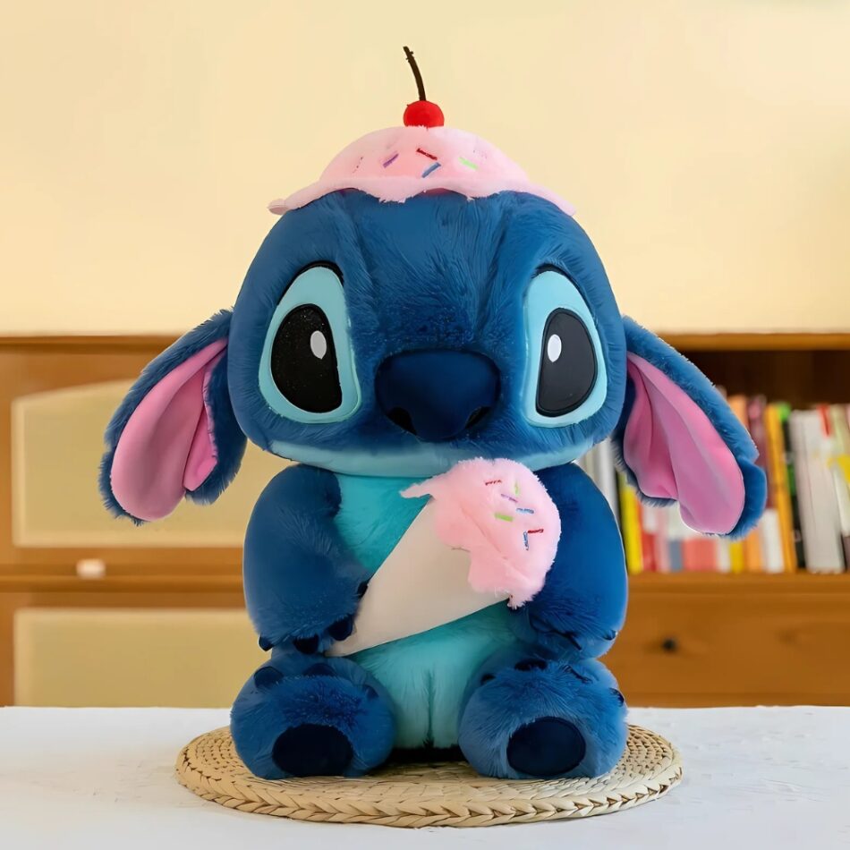 スティッチ ソフトアイスクリーム ぬいぐるみ 子供用 ディズニーキャラクター 45cm ザ・プラッシュ・カンパニー