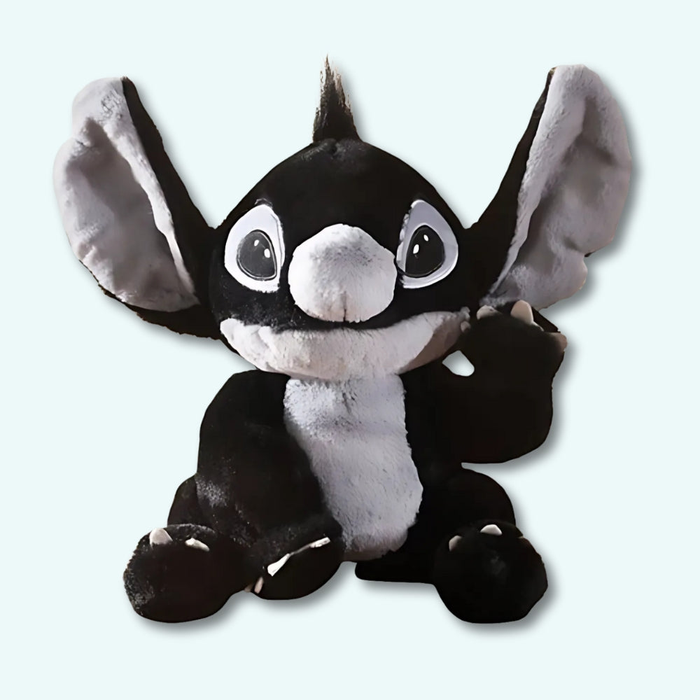 柔らかい黒のスティッチのぬいぐるみ（子供用）、ディズニーコレクション、The Plush Company