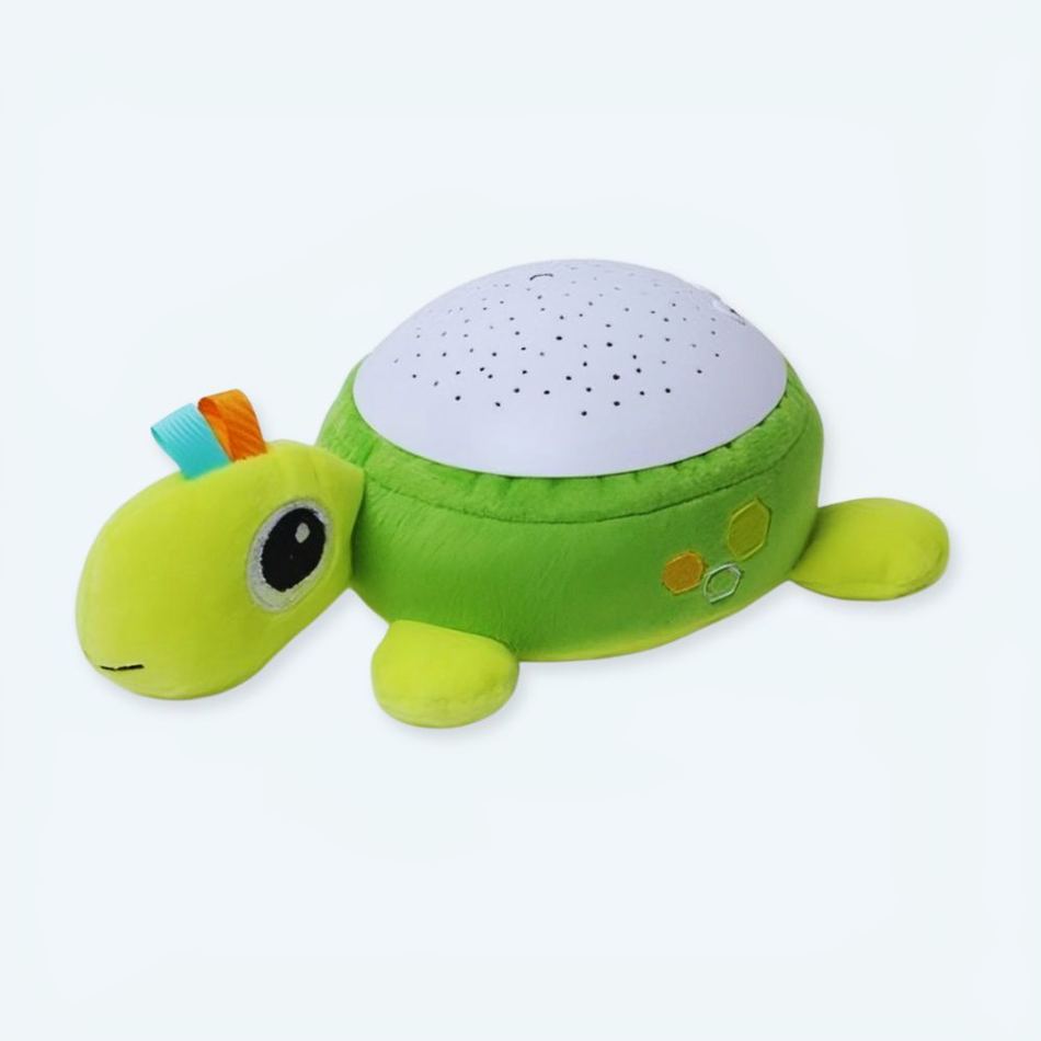 心地よいホワイトノイズでリラックスできる、心地よいカメのぬいぐるみ。The Plush Company