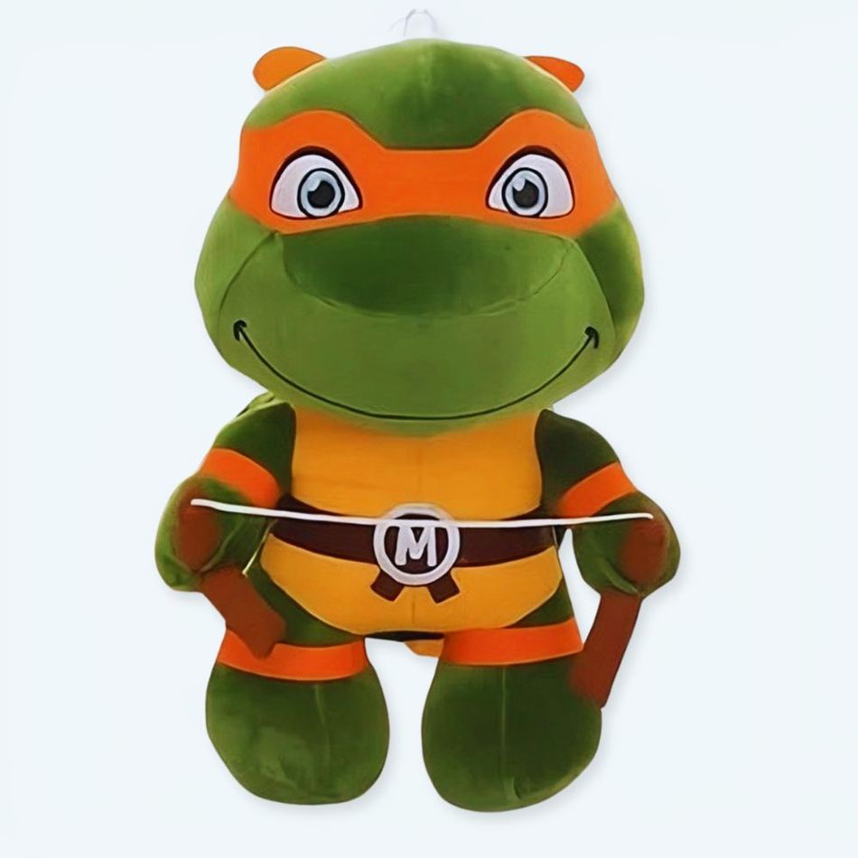 ティーンエイジ・ミュータント・ニンジャ・タートルズ ミケランジェロ ぬいぐるみ ソフトヒーロー 子供用 35cm ザ・プラッシュ・カンパニー