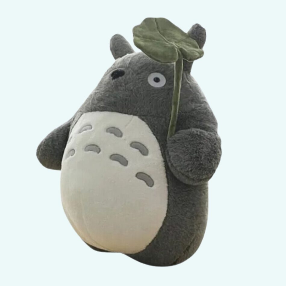 柔らかいトトロのぬいぐるみ、蓮の葉付き、子供に優しい、30cm、The Plush Company