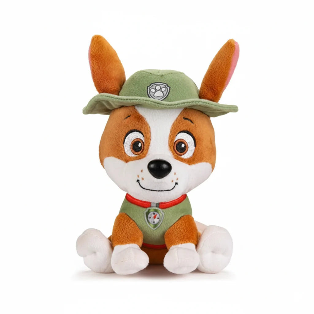 パウ・パトロール トラッカー ぬいぐるみ - 柔らかくて抱きしめたくなるヒーロー犬