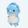 柔らかくて遊び心のある子供用トリケラトプスぬいぐるみバックパック - The Plush Company