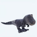 柔らかいグレーのティラノサウルス・レックスのぬいぐるみ恐竜、子供用、抱きしめたくなる、40cm、The Plush Company