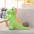 柔らかい緑色のティラノサウルス・レックスのぬいぐるみ、子供用、40cm、抱きしめたくなるぬいぐるみ、La Compagnie de la Pelucheより