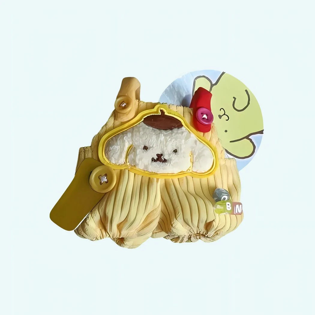 ラブブ風のかわいいぬいぐるみオーバーオール