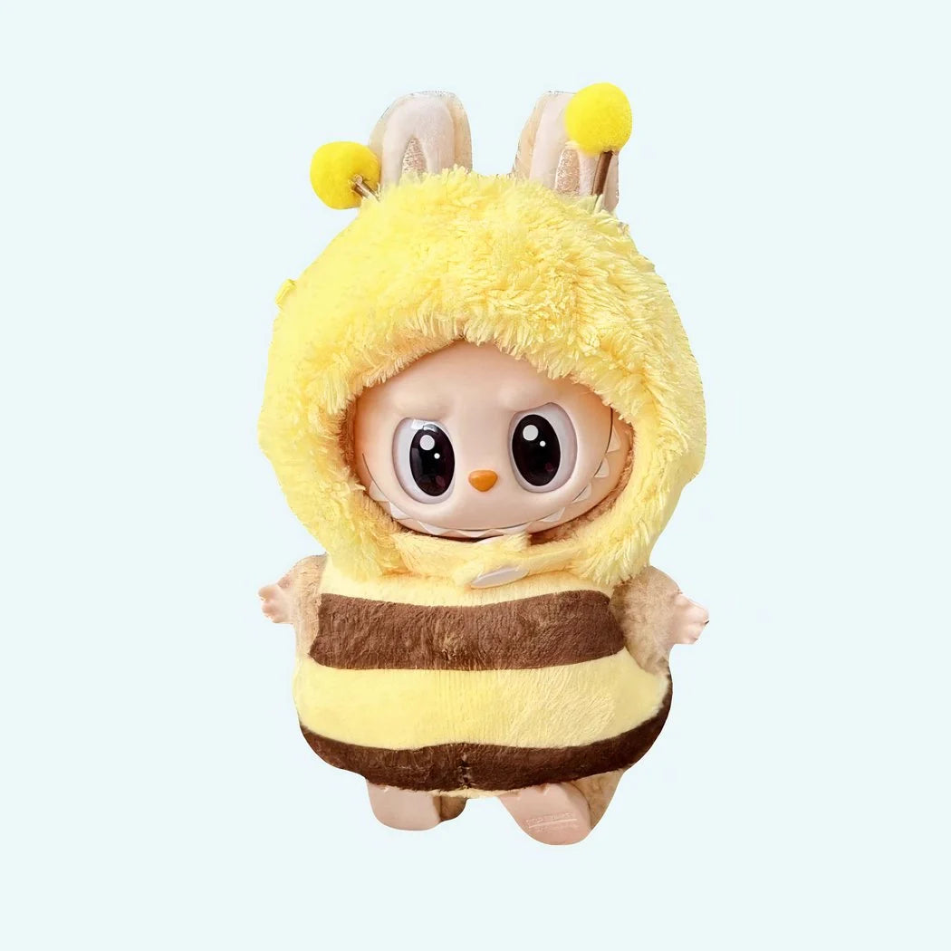 ラブブぬいぐるみのカラフルでかわいい衣装